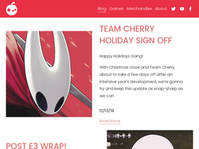 'teamcherry.com.au' screenshot