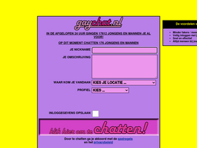 'gaychat.nl' screenshot