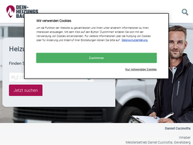 'dein-heizungsbauer.de' screenshot