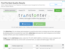 'transfonter.org' screenshot