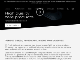swissvax.ca homepage screenshot