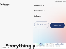 'audiense.com' screenshot