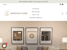 bandhinihome.com homepage screenshot