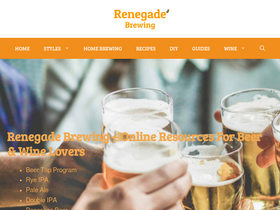 'renegadebrewing.com' screenshot