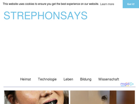 'strephonsays.com' screenshot