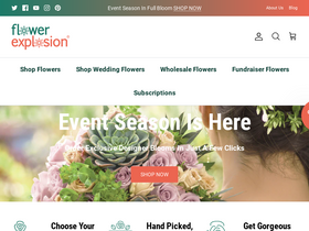 'flowerexplosion.com' screenshot