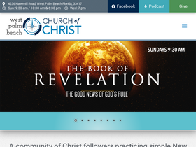 'westpalmbeachchurchofchrist.com' screenshot