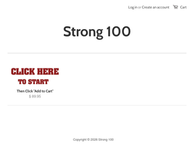 strong100.com homepage screenshot