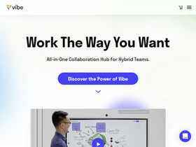 'vibe.us' screenshot