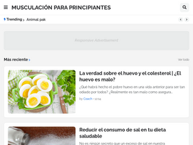 'musculacionparaprincipiantes.com' screenshot