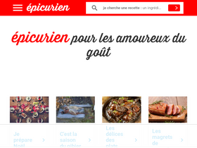 'epicurien.be' screenshot