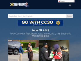 'cookcountysheriff.org' screenshot
