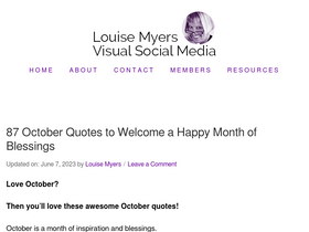 'louisem.com' screenshot