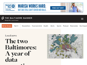 'thebaltimorebanner.com' screenshot