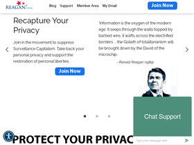 'reagan.com' screenshot