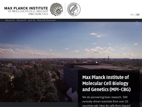 'mpi-cbg.de' screenshot