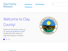'claycountymo.gov' screenshot