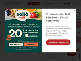 'rachellebery.ca' screenshot