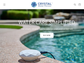 Crystal Water Monitor website screenshot