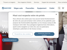 'maxi-cosi.fr' screenshot