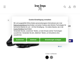 ironsteps.de homepage screenshot