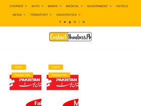 'contactnumbers.pk' screenshot