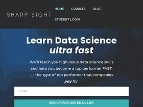'sharpsightlabs.com' screenshot