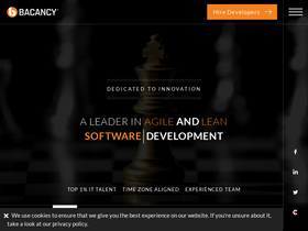 'bacancytechnology.com' screenshot