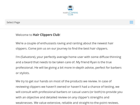 'hairclippersclub.com' screenshot