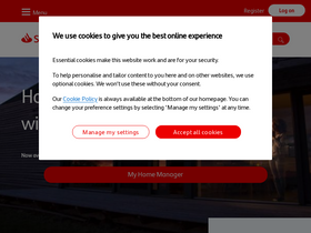 'santander.co.uk' screenshot