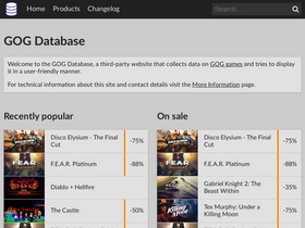 'gogdb.org' screenshot