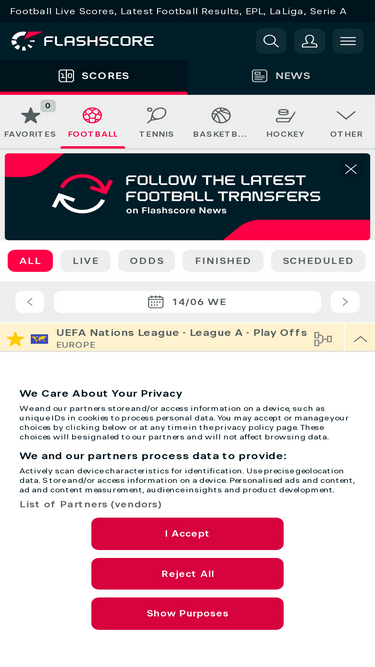 Flashscore football store