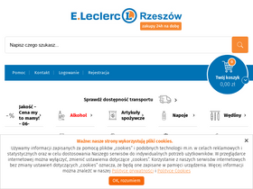 'leclerc.rzeszow.pl' screenshot