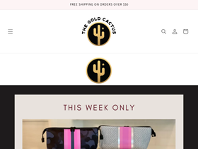 thegoldcactus.com homepage screenshot