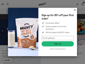'mightydrinks.com' screenshot