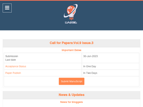 'ijariie.com' screenshot