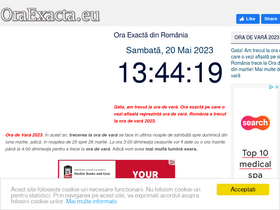 'oraexacta.eu' screenshot
