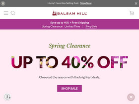 'balsamhill.com' screenshot