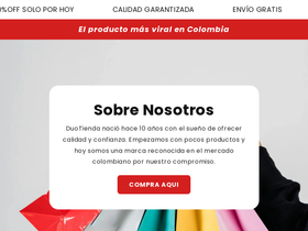 Tienda Colombia homepage screenshot