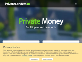 'privatelenders.com' screenshot