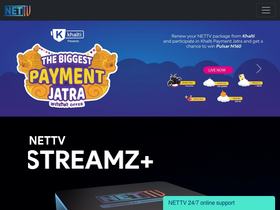 'nettv.com.np' screenshot