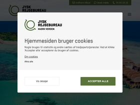 'jysk-rejsebureau.dk' screenshot