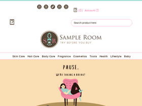'sampleroom.ph' screenshot