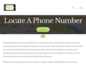 'locateanumber.com' screenshot