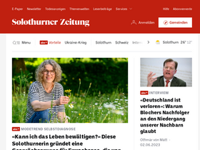 'solothurnerzeitung.ch' screenshot