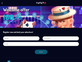 'lucky8.com' screenshot