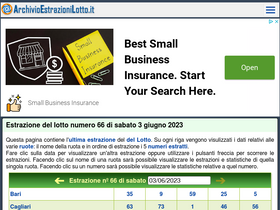 'archivioestrazionilotto.it' screenshot