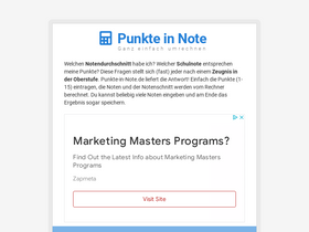 'punkte-in-note.de' screenshot