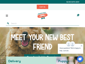 'happytailpuppies.com' screenshot
