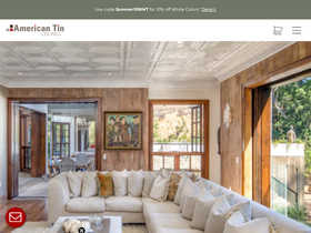 'americantinceilings.com' screenshot